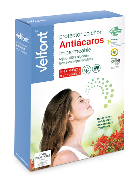 Protector Colchón Velfont Antiácaros Impermeable