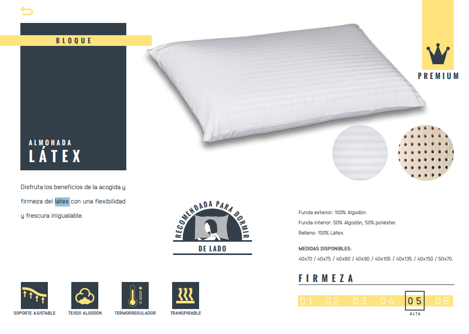 Almohada de Látex Mash