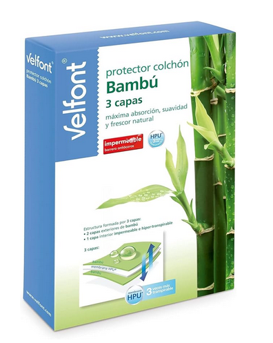 Protector Colchón Velfont Bambú 3 Capas Impermeable