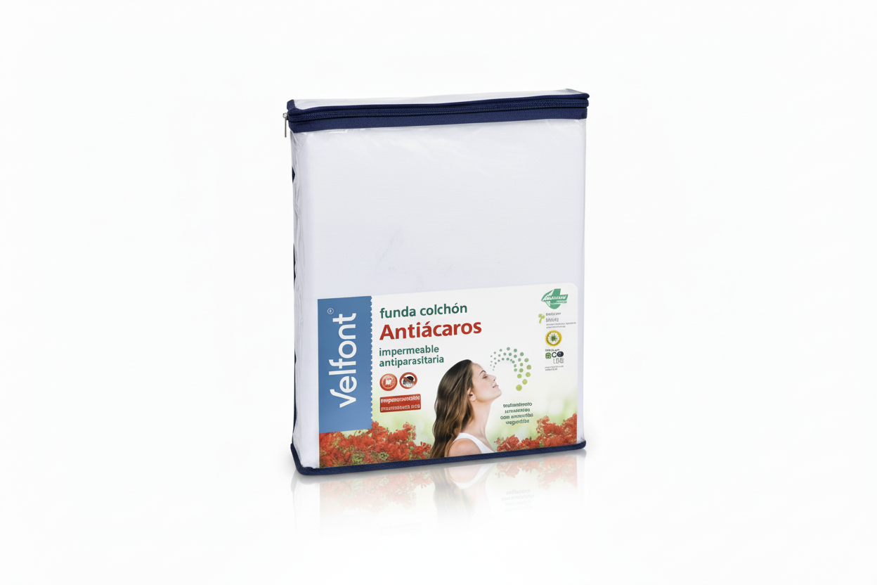 Funda Colchón Velfont Antiácaros Impermeable