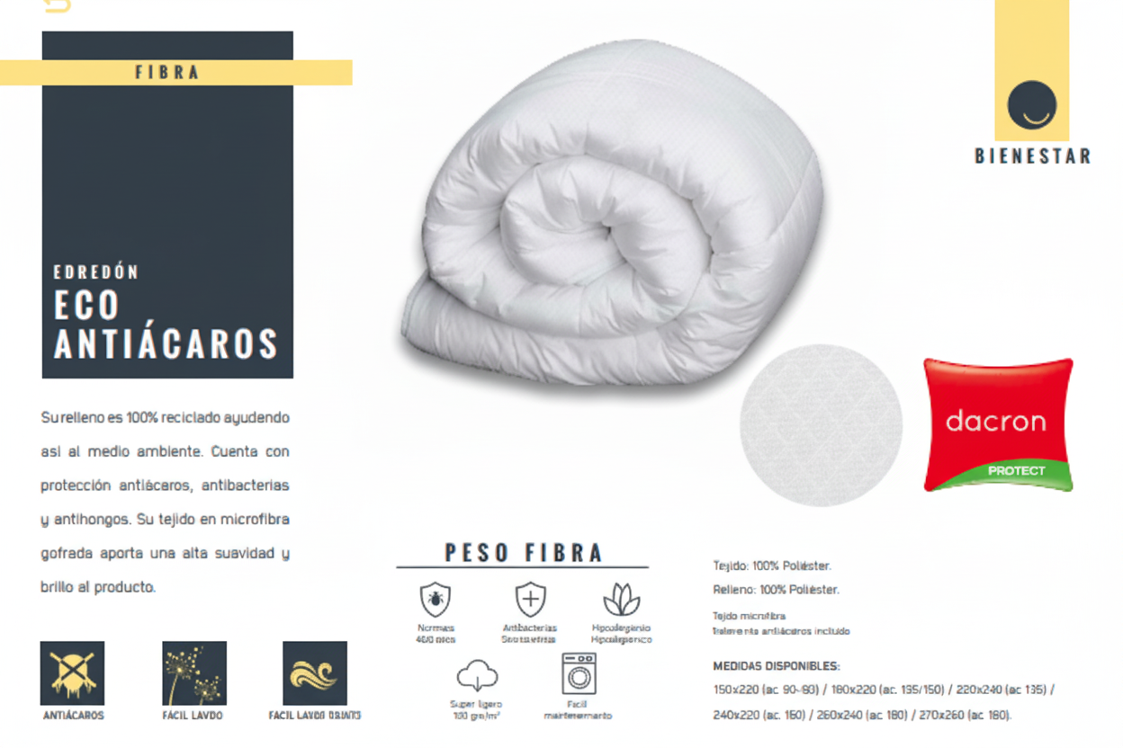 Edredón Nórdico Fibra Mash Eco Antiácaros